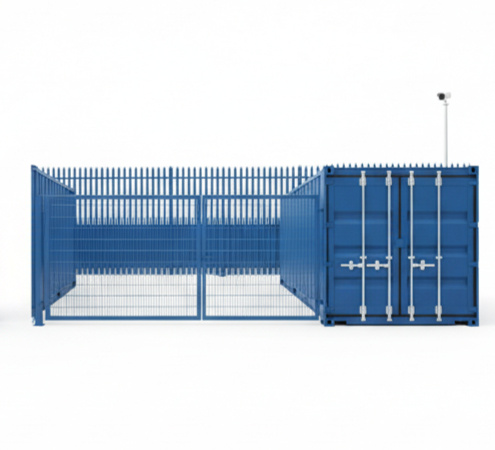 Boxxs Micro Yard with 20ft self storage container and private fenced yard in Linlithgow, serving tradespeople from Bo’ness and West Lothian